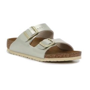 Girls Metallic Gold Birkenstock Arizona Sandals